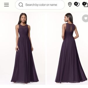 Azazie Elegant Plum Maxi Dress